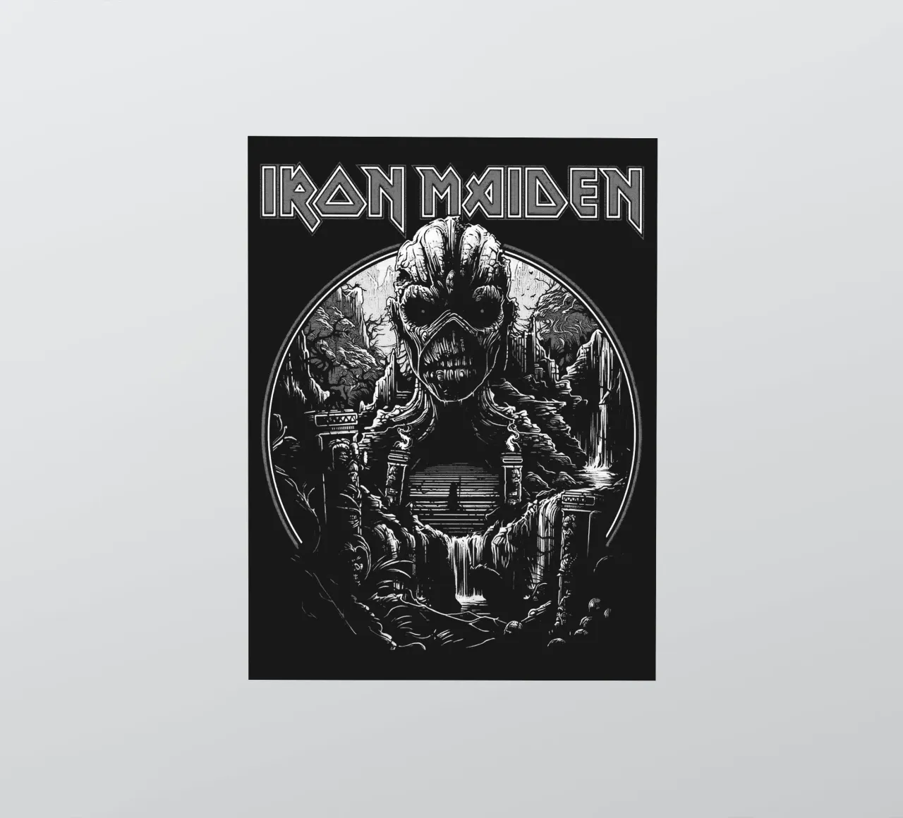 iron maiden band art autocollant de vanhesling