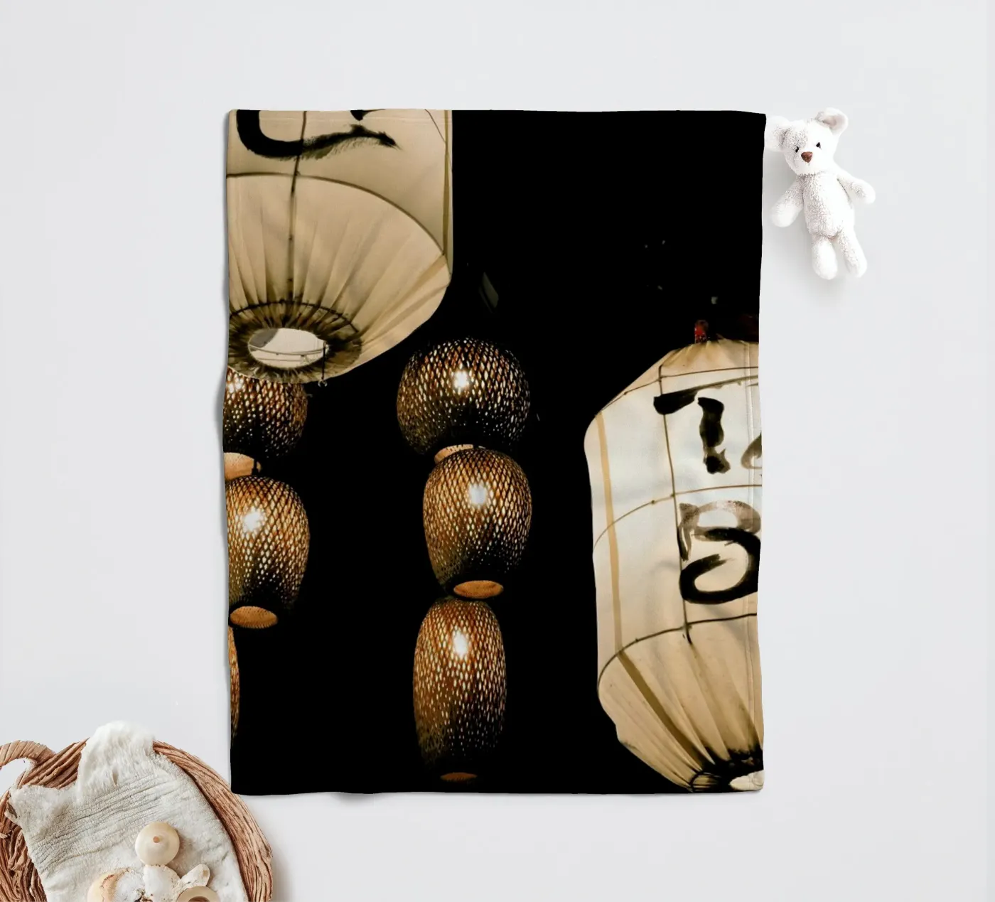 Balloons fleecedeken van Sebastian Hilgetag