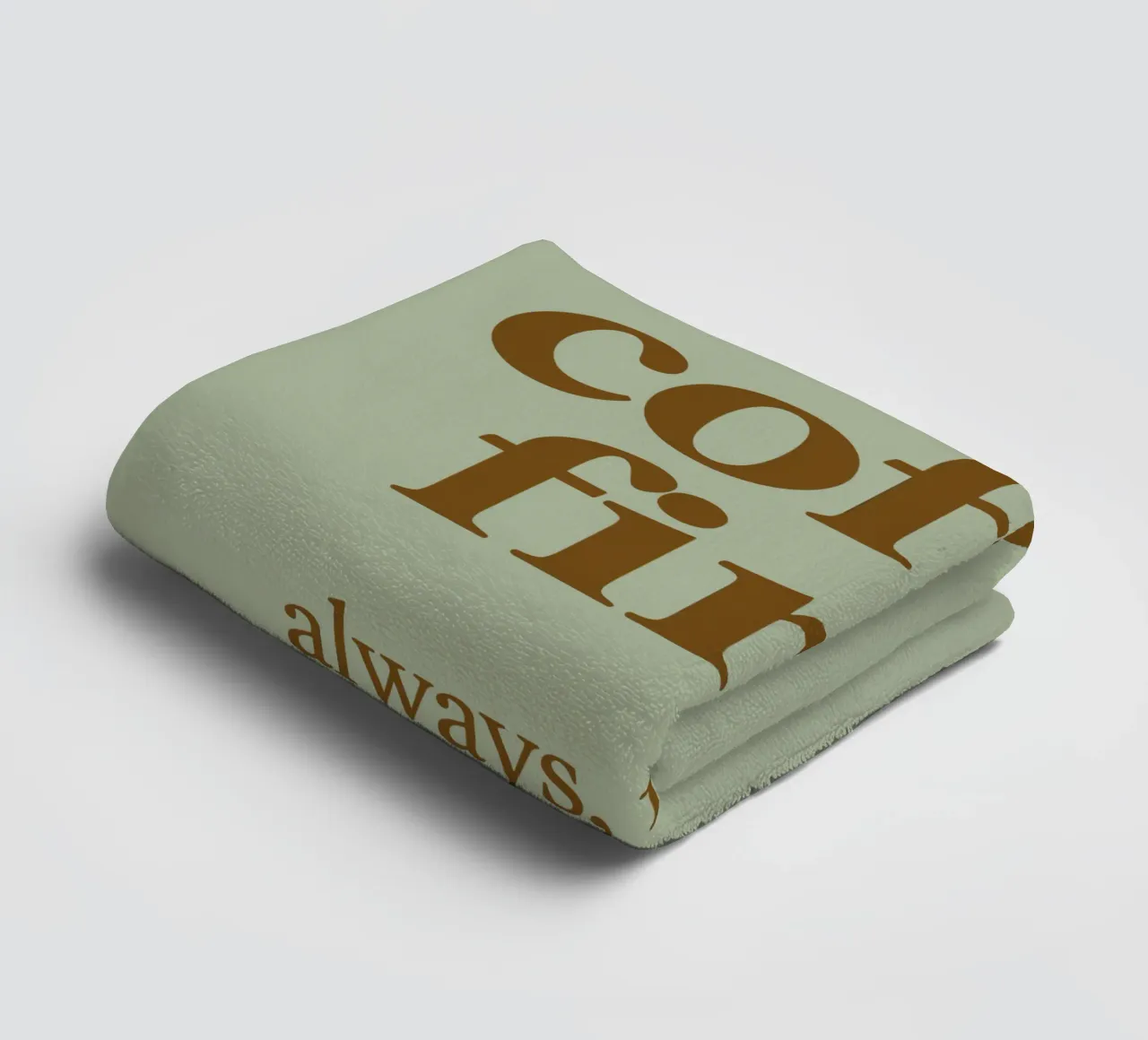 Caffè = vita asciugamano da bagno da QuooodZ by MooodzArt