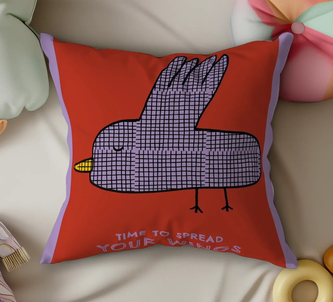 Time to Spread your Wings cuscino da thesoulhugclub