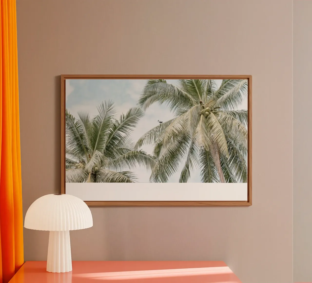 Palm trees on the beach in Indonesia alluminio dibond da photolovers