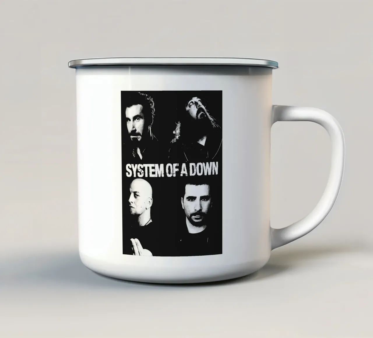 system of a down band art tazza in smalto da vanhesling