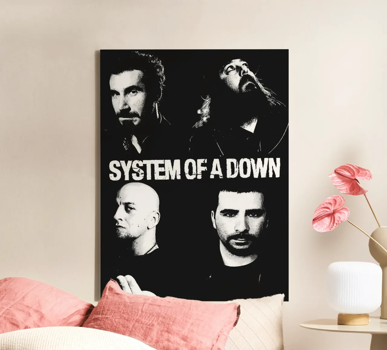 system of a down band art canvas by vanhesling