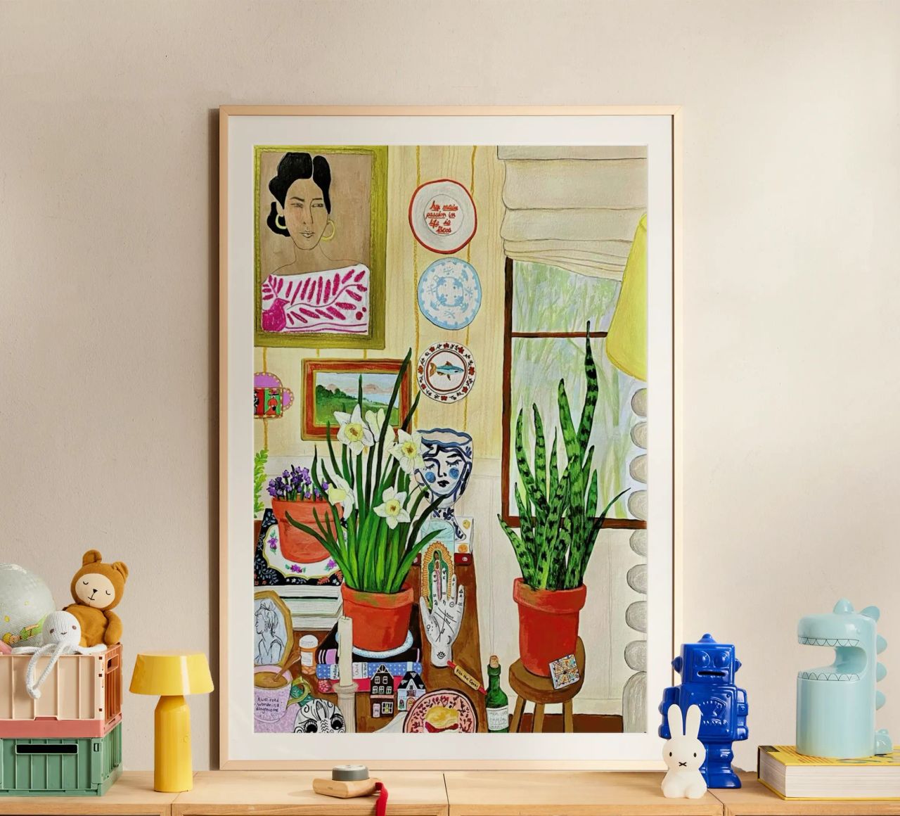 Books And Plants poster by Paloma Kua