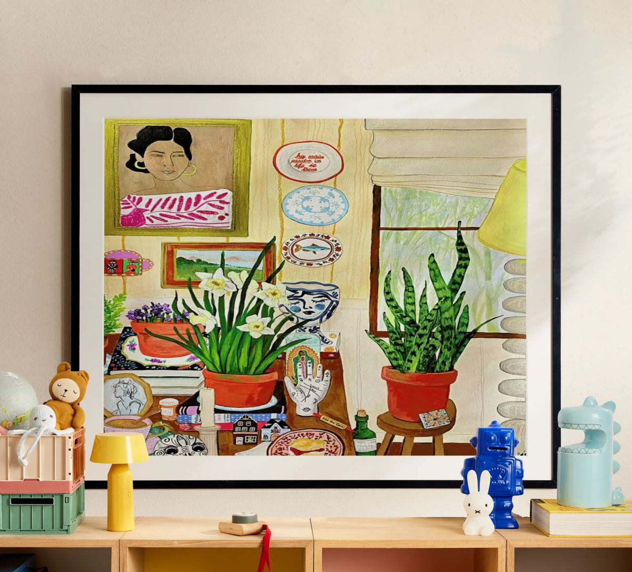 Books And Plants poster by Paloma Kua