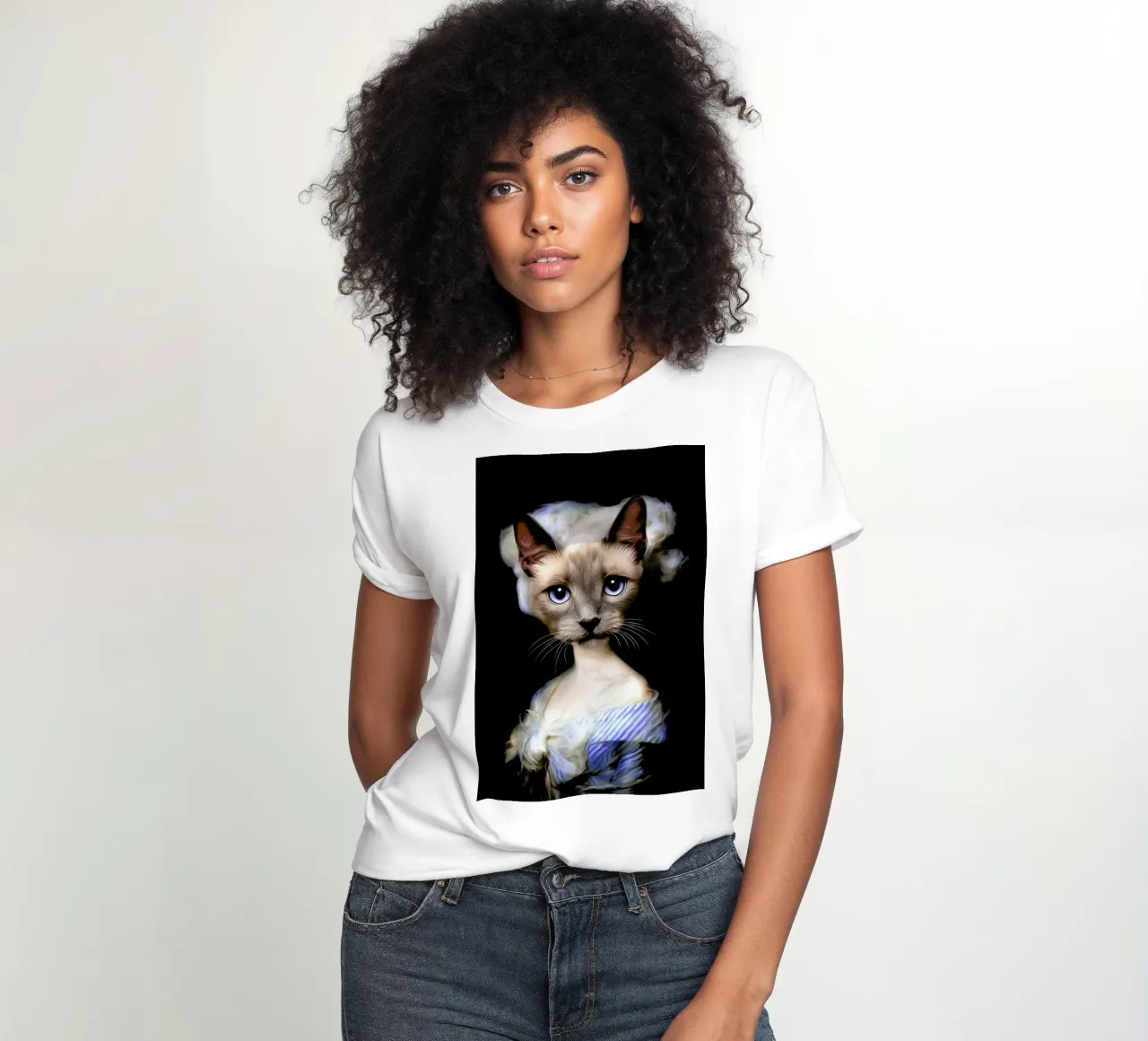 Sia women's fitted t-shirt by Tein Lucasson