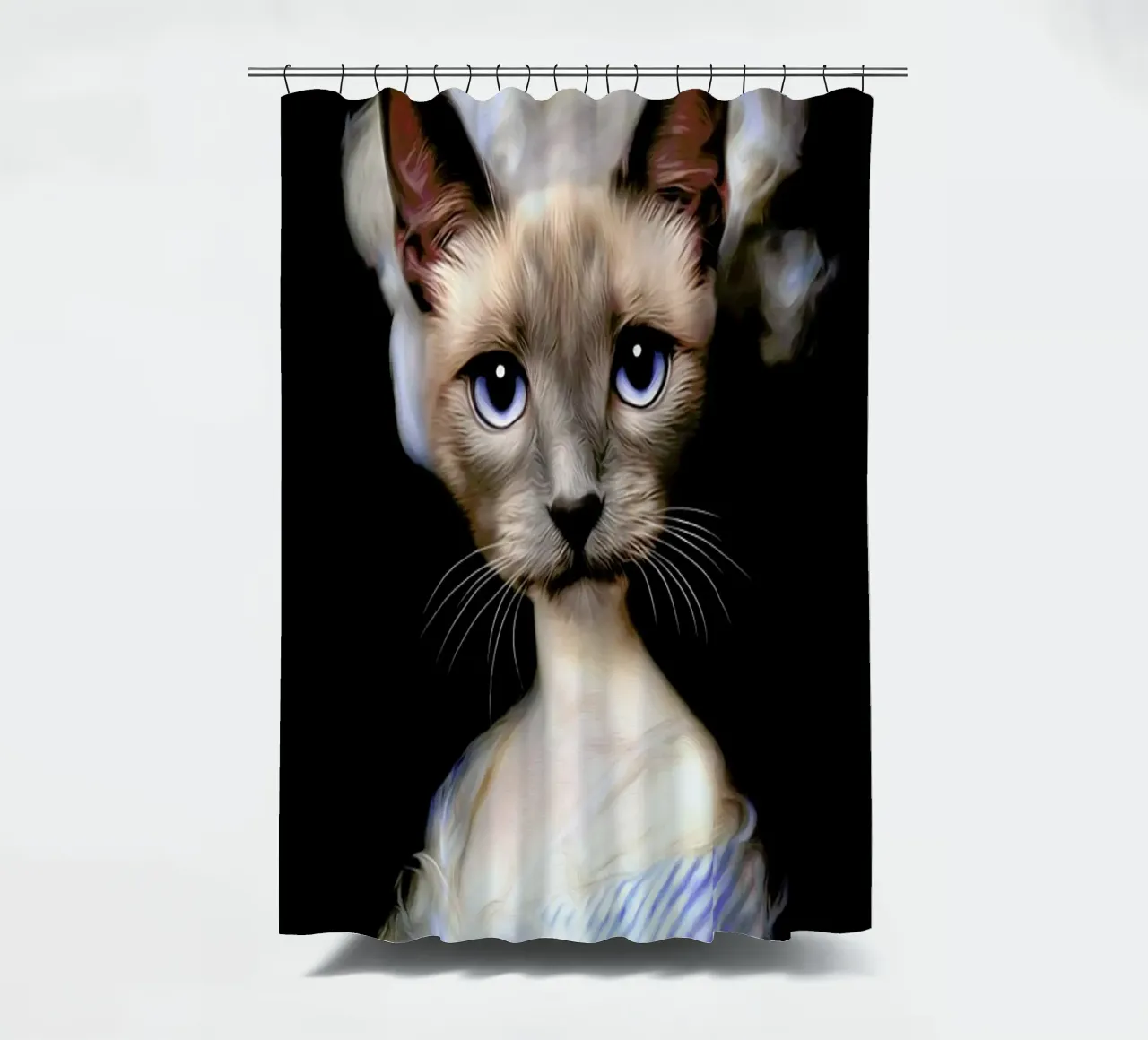 Sia shower curtain by Tein Lucasson