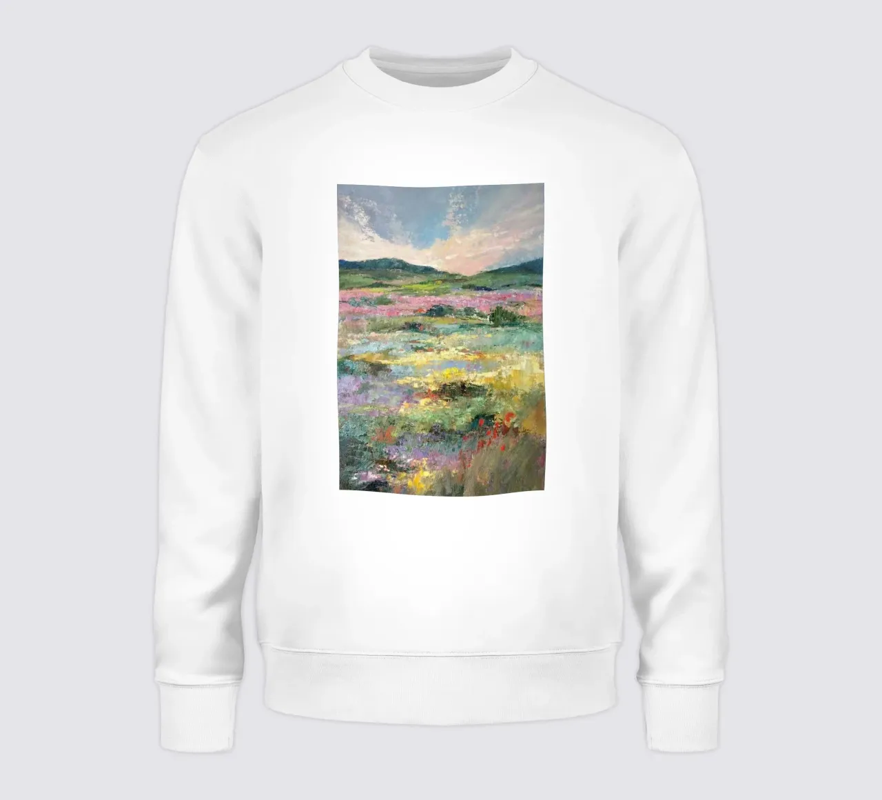 fiore colorato campo erba natura claude monet felpa da belong shop