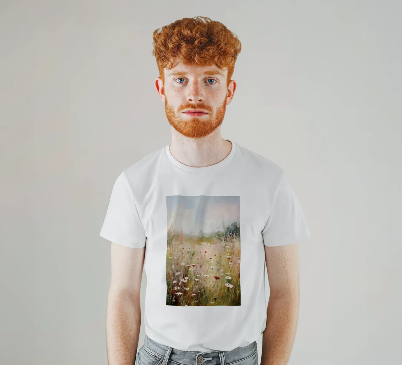 belle piante selvatiche claude monet t-shirt da belong shop