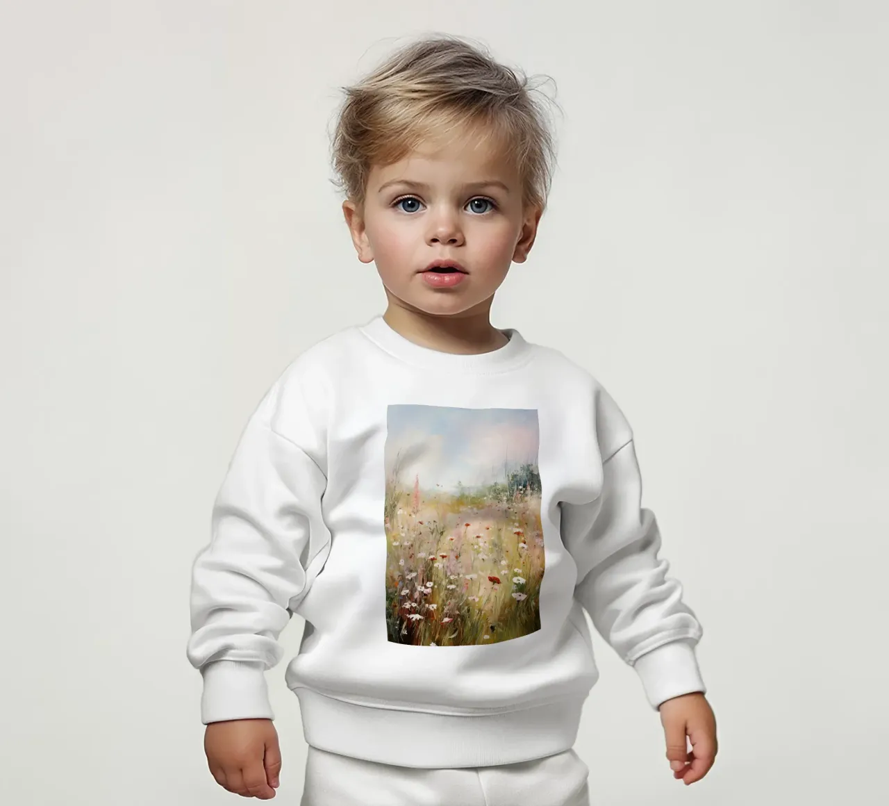 belle piante selvatiche claude monet felpa neonato da belong shop
