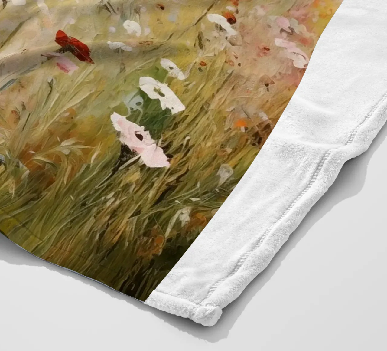 belle piante selvatiche claude monet coperta in pile da belong shop