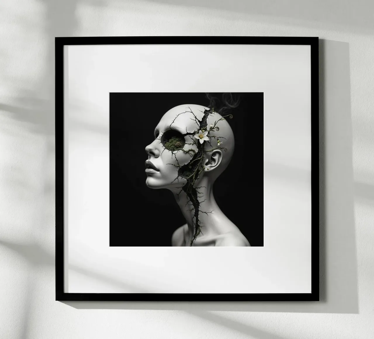 Le radici della cava poster con telaio in legno da Dustlight Atelier