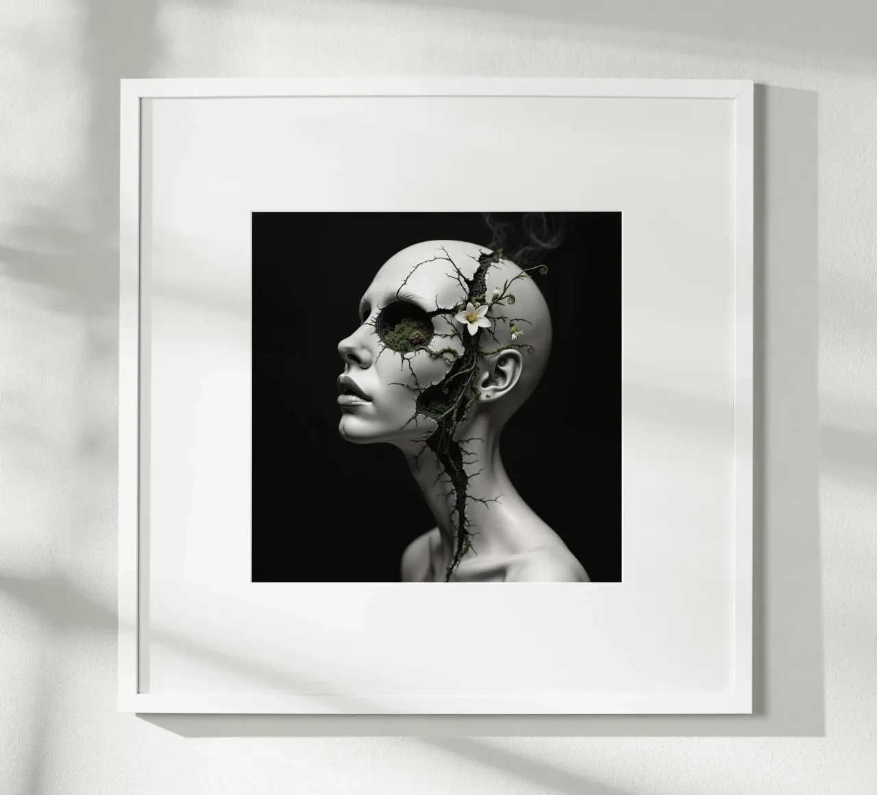 Le radici della cava poster con telaio in legno da Dustlight Atelier