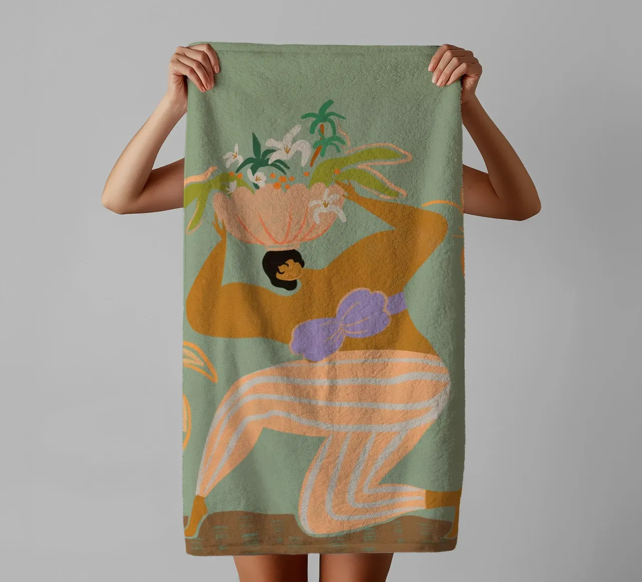 The Weight of the World asciugamano da bagno da Arty Guava