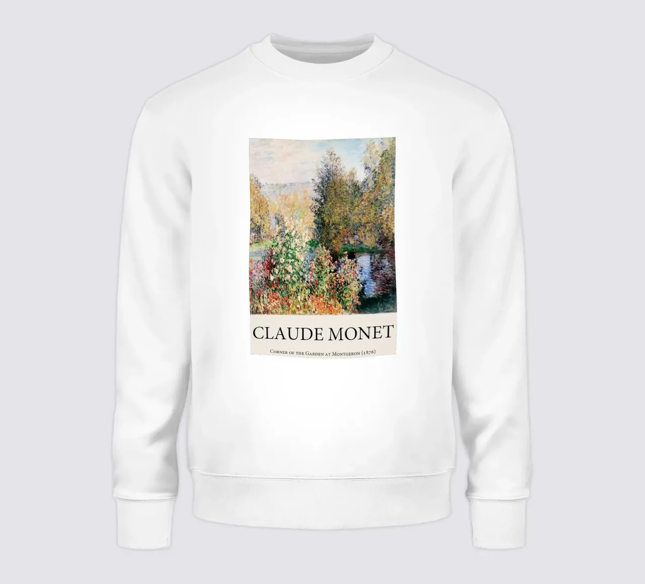 giardino pozzanghere riflessione claude monet felpa da belong shop
