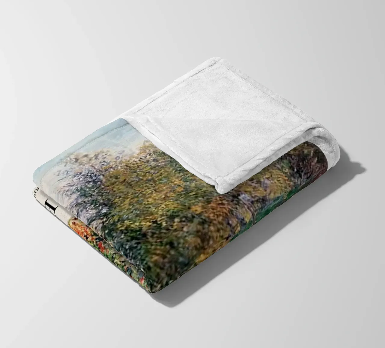 giardino pozzanghere riflessione claude monet coperta in pile da belong shop