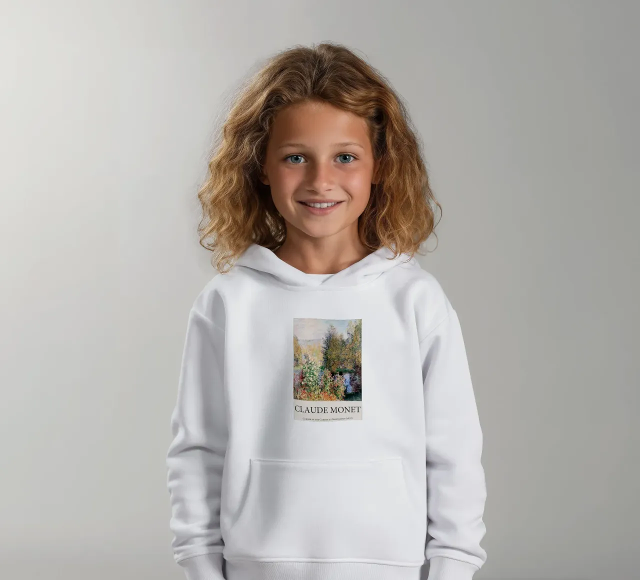 giardino pozzanghere riflessione claude monet felpa bambino con cappuccio da belong shop