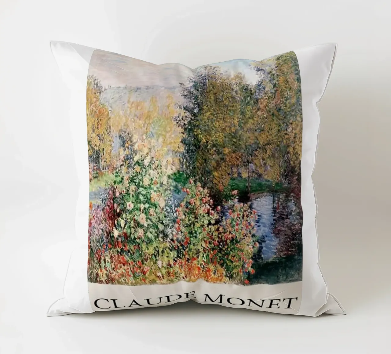 giardino pozzanghere riflessione claude monet cuscino da belong shop
