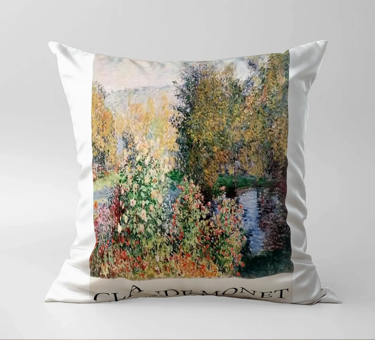 giardino pozzanghere riflessione claude monet cuscino da belong shop