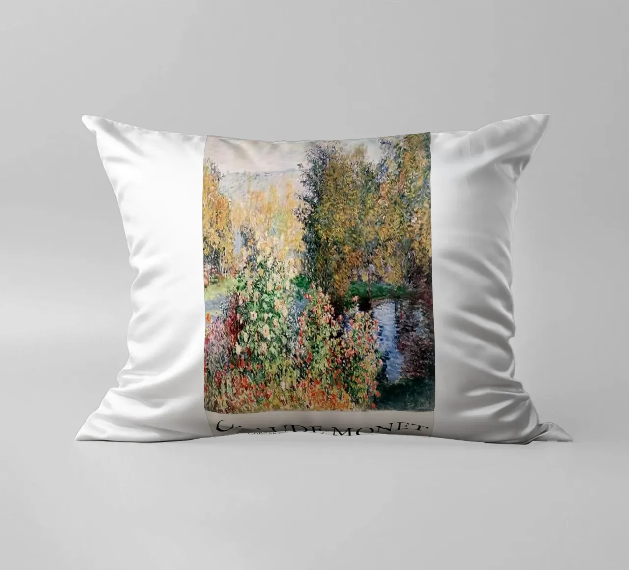 giardino pozzanghere riflessione claude monet cuscino da belong shop