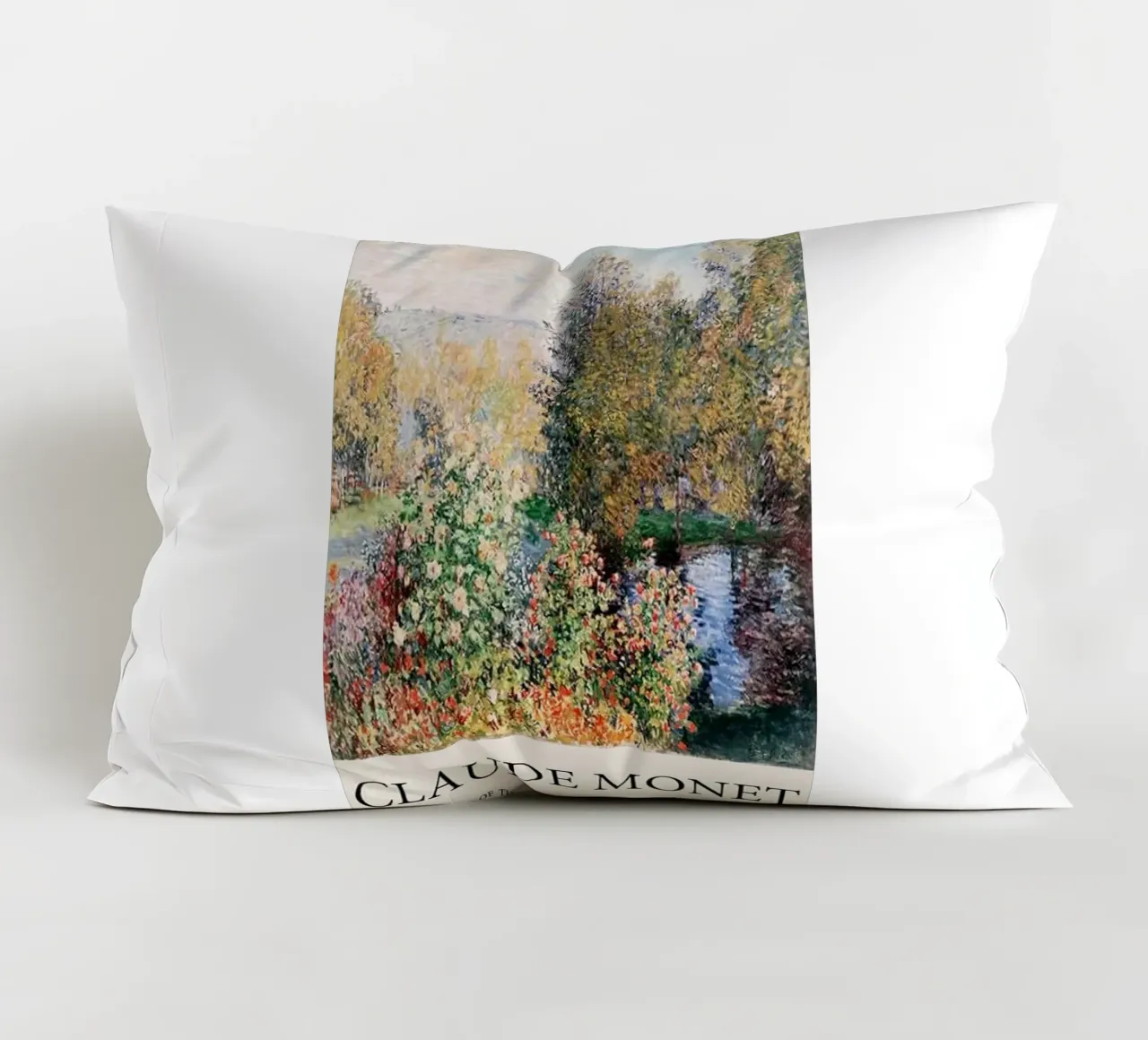 giardino pozzanghere riflessione claude monet cuscino da belong shop