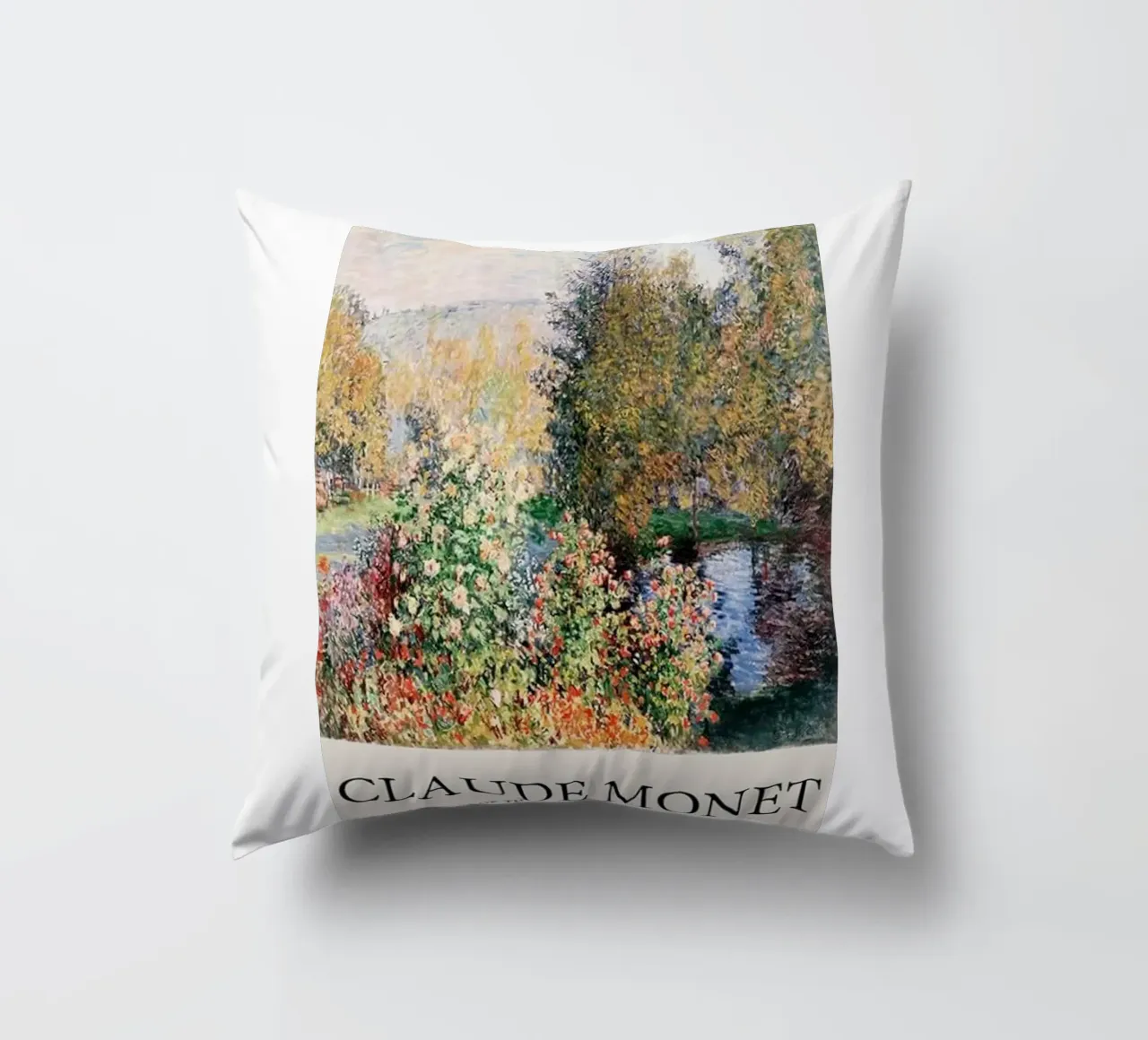 giardino pozzanghere riflessione claude monet cuscino da belong shop