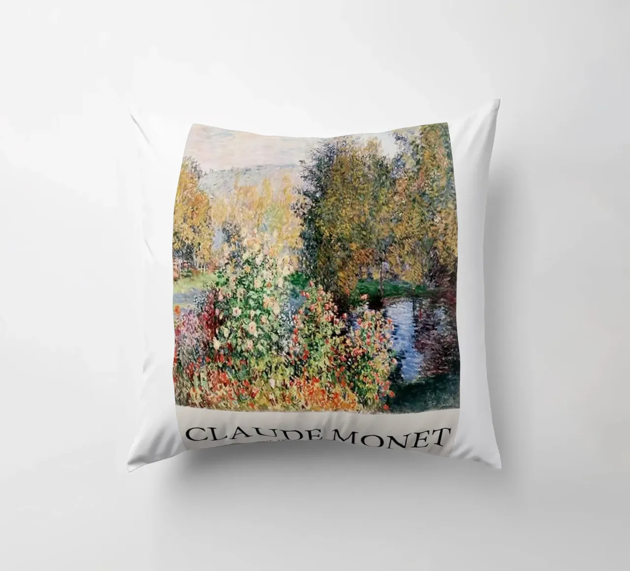 giardino pozzanghere riflessione claude monet cuscino da belong shop