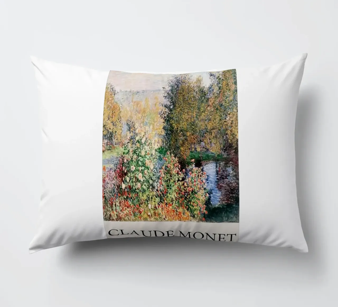 giardino pozzanghere riflessione claude monet cuscino da belong shop