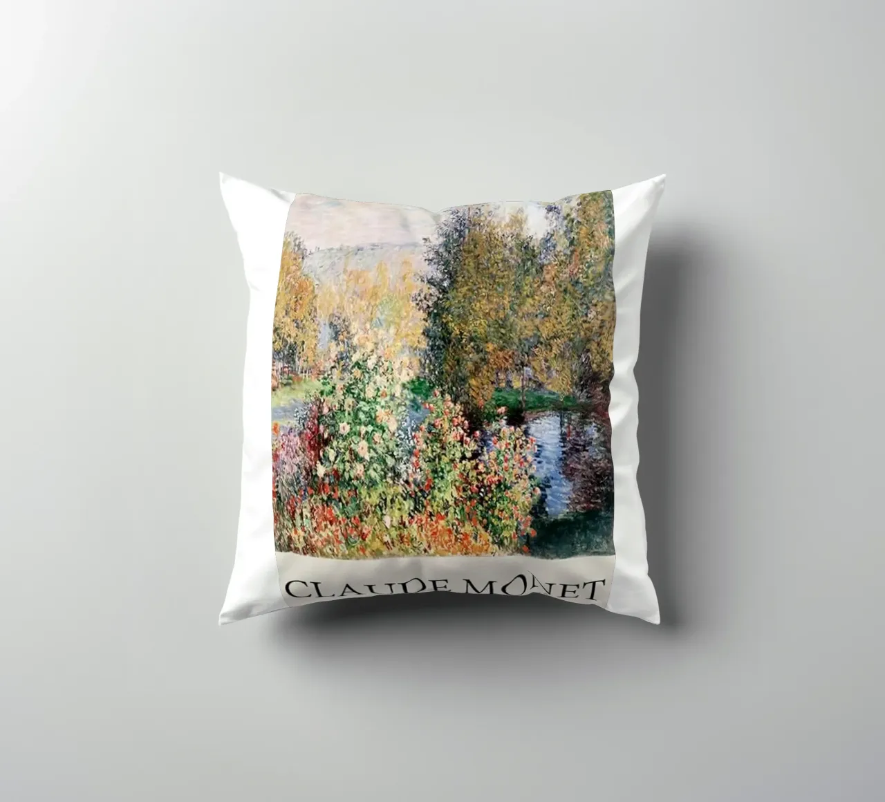 giardino pozzanghere riflessione claude monet cuscino da belong shop