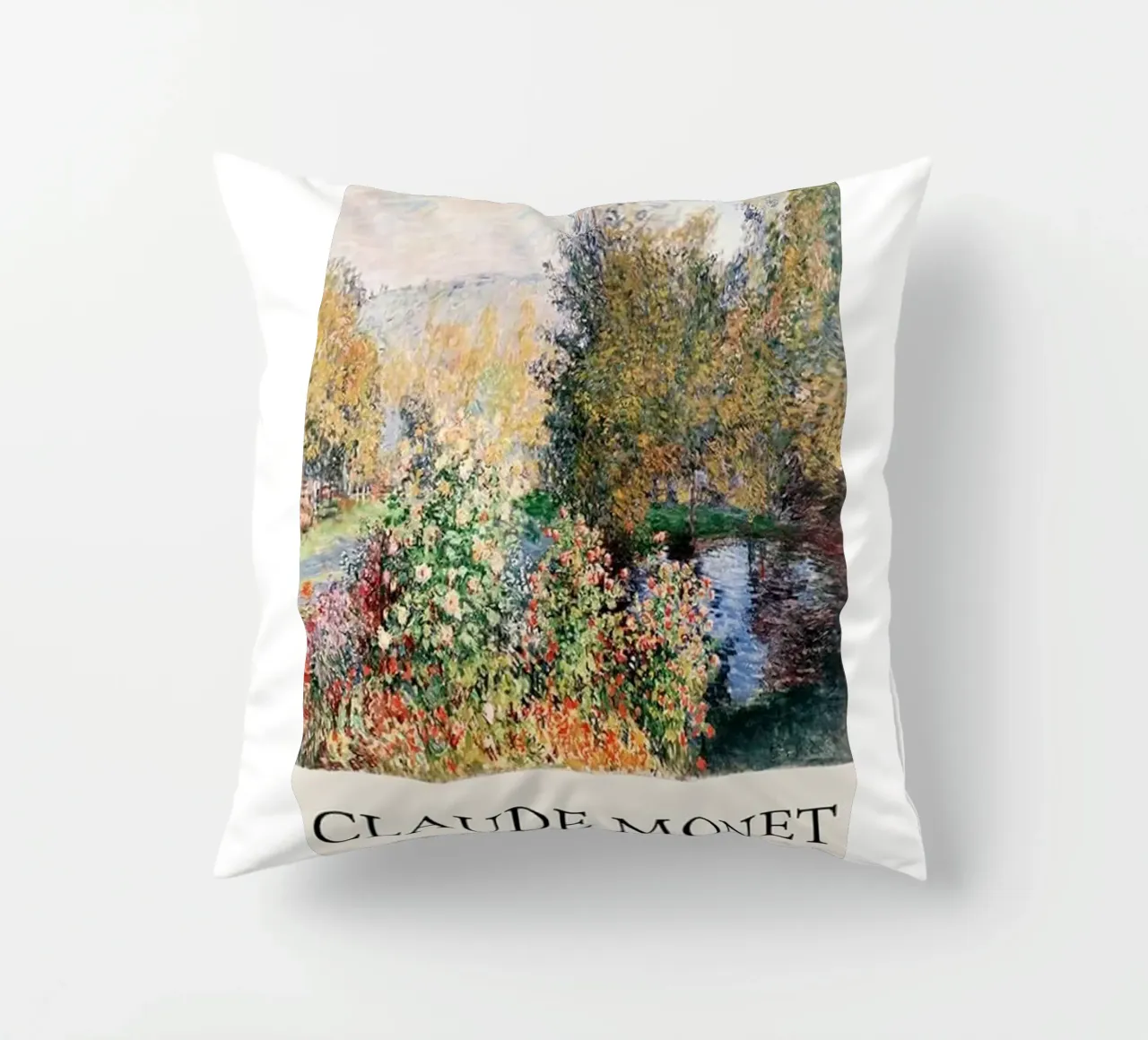 giardino pozzanghere riflessione claude monet cuscino da belong shop