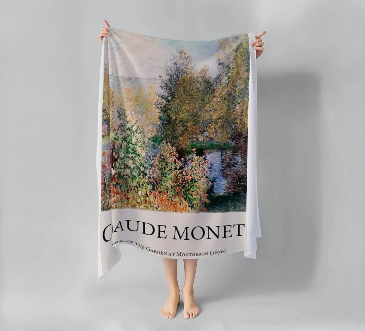 giardino pozzanghere riflessione claude monet telo mare da belong shop