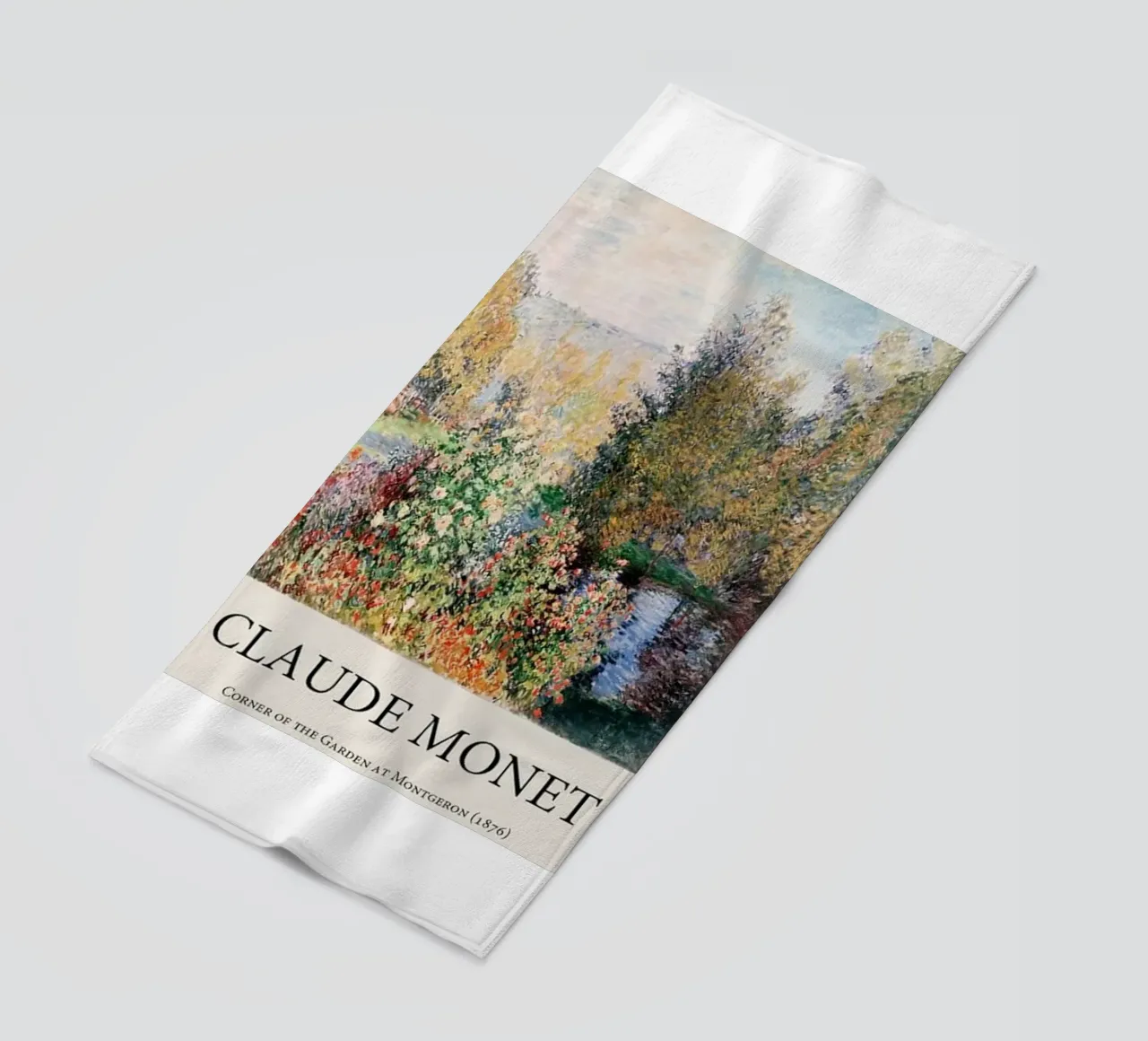 giardino pozzanghere riflessione claude monet telo mare da belong shop
