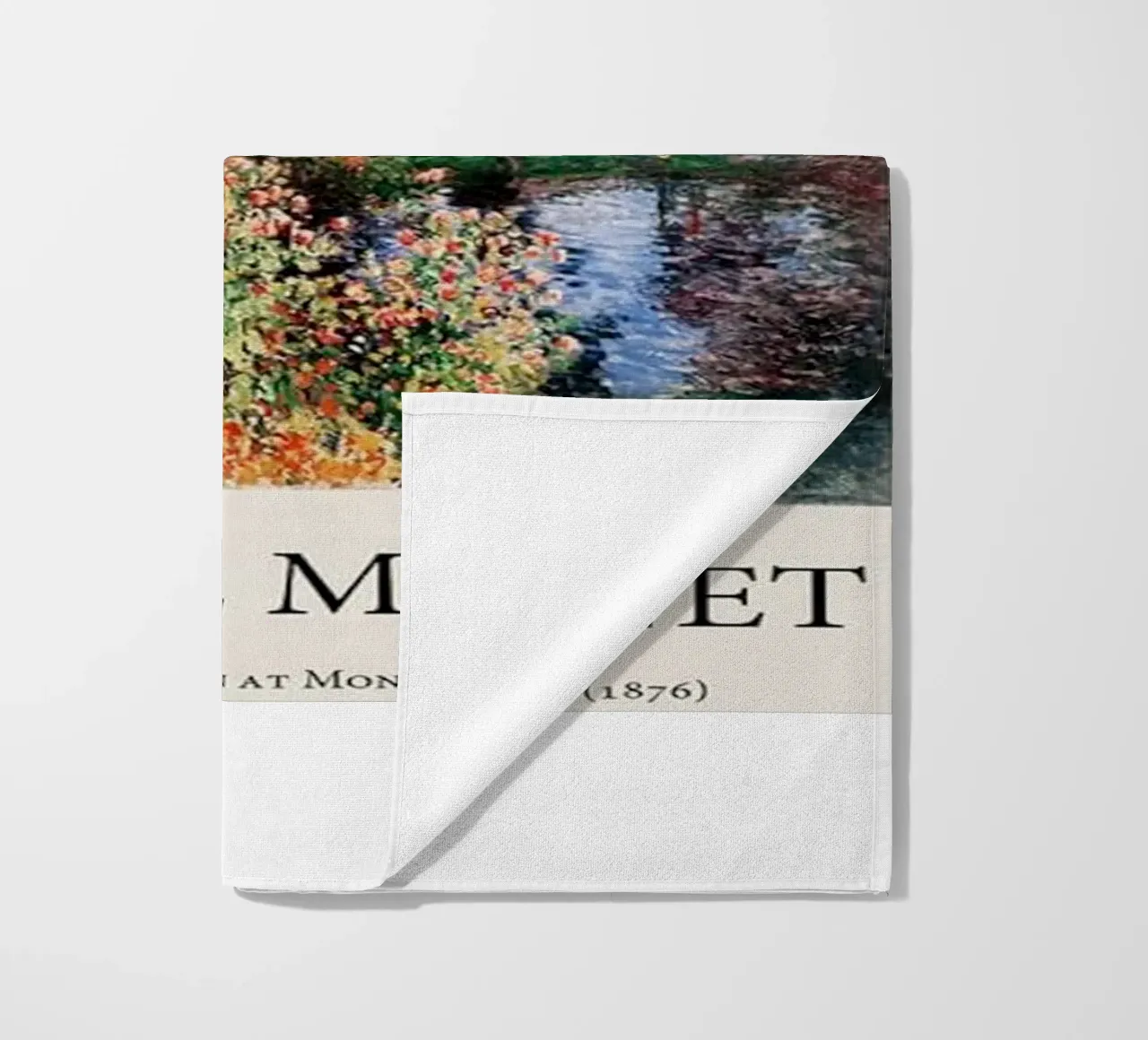 giardino pozzanghere riflessione claude monet telo mare da belong shop