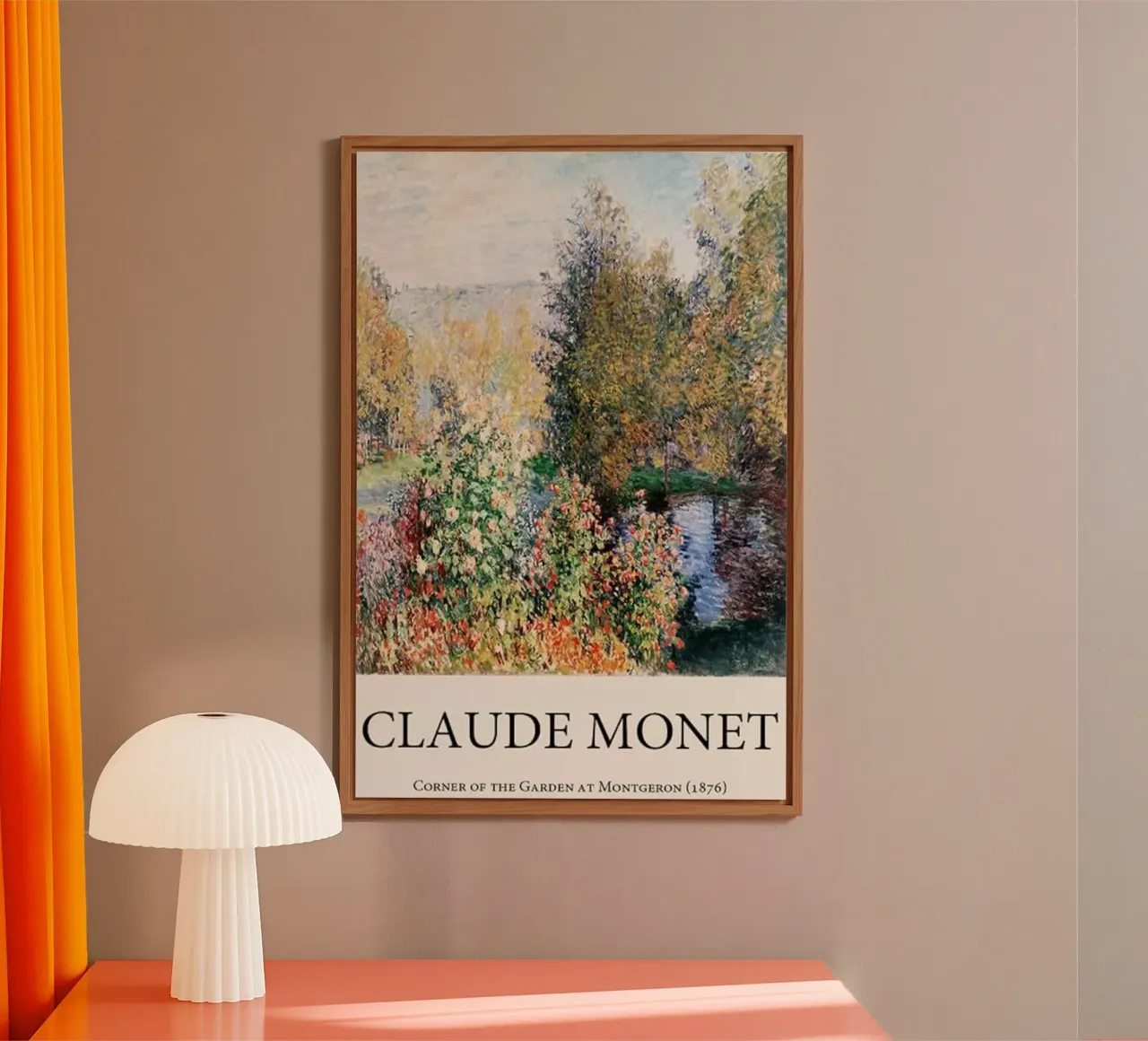 giardino pozzanghere riflessione claude monet alluminio dibond da belong shop