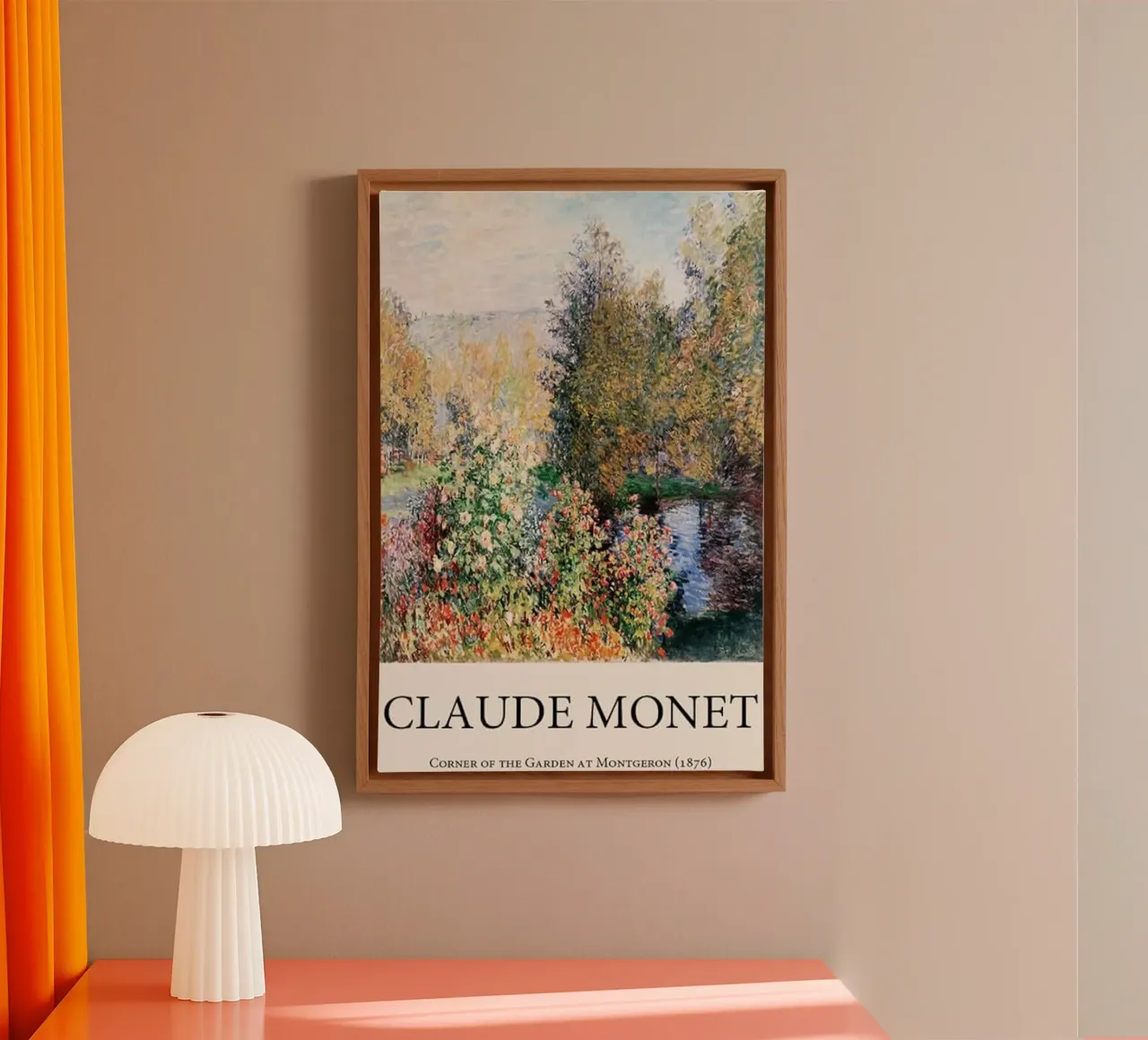 garden puddles reflection claude monet canvas by belong shop