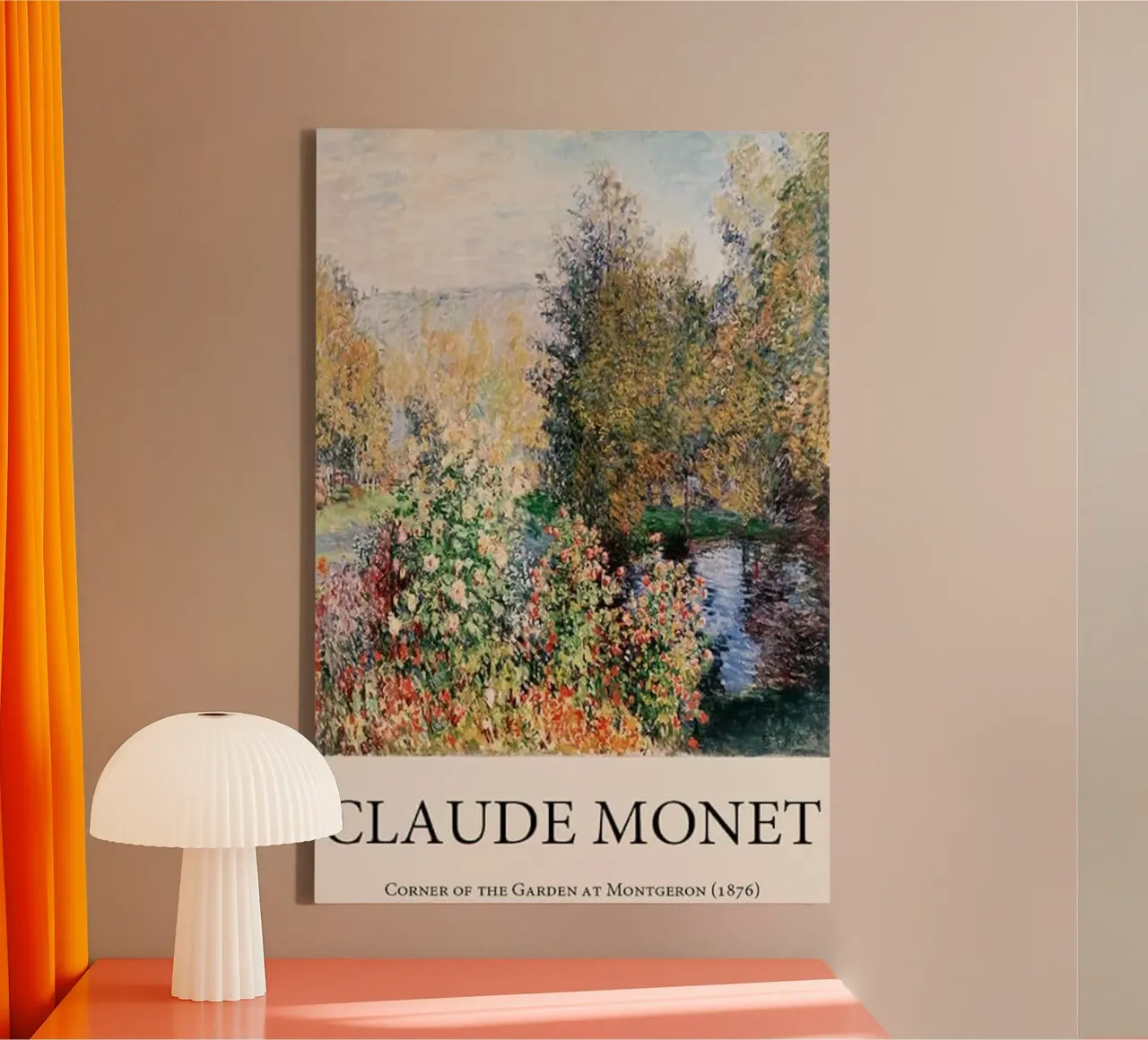 garden puddles reflection claude monet canvas by belong shop