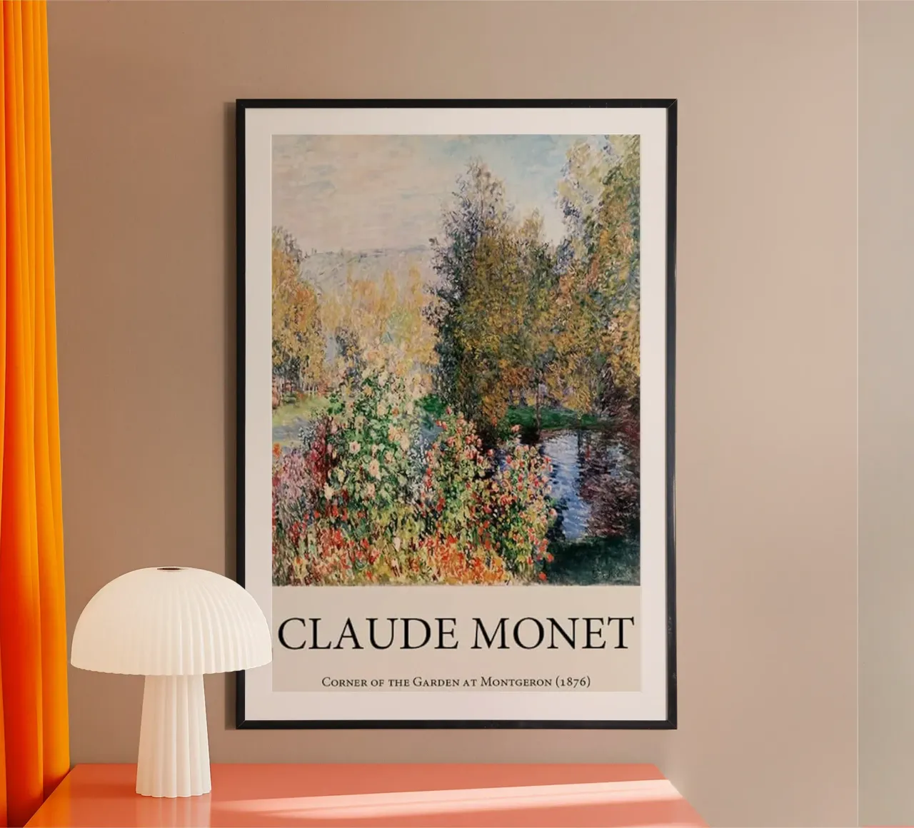 giardino pozzanghere riflessione claude monet carta hahnemühle da belong shop