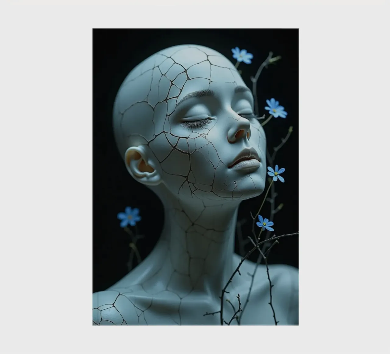 Cracks Where Light Rests notebook by Dustlight Atelier