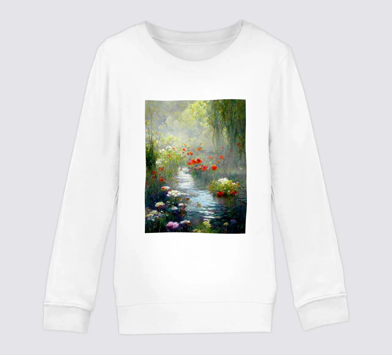 palude piena di fiori colorati claude monet felpa bambino da belong shop