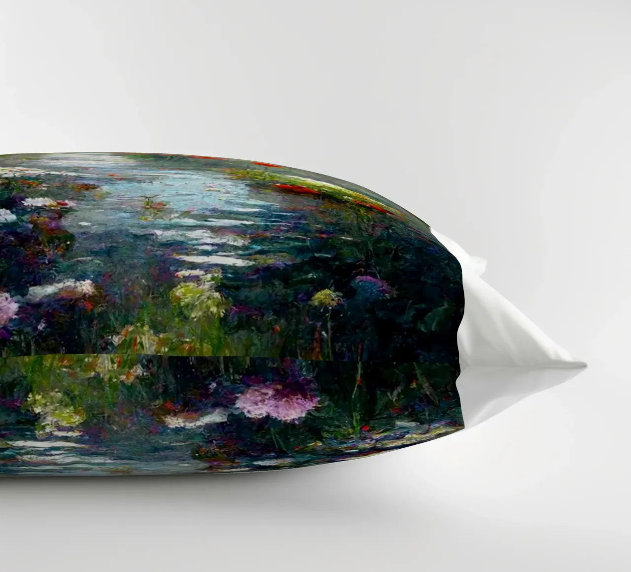 palude piena di fiori colorati claude monet cuscino da belong shop
