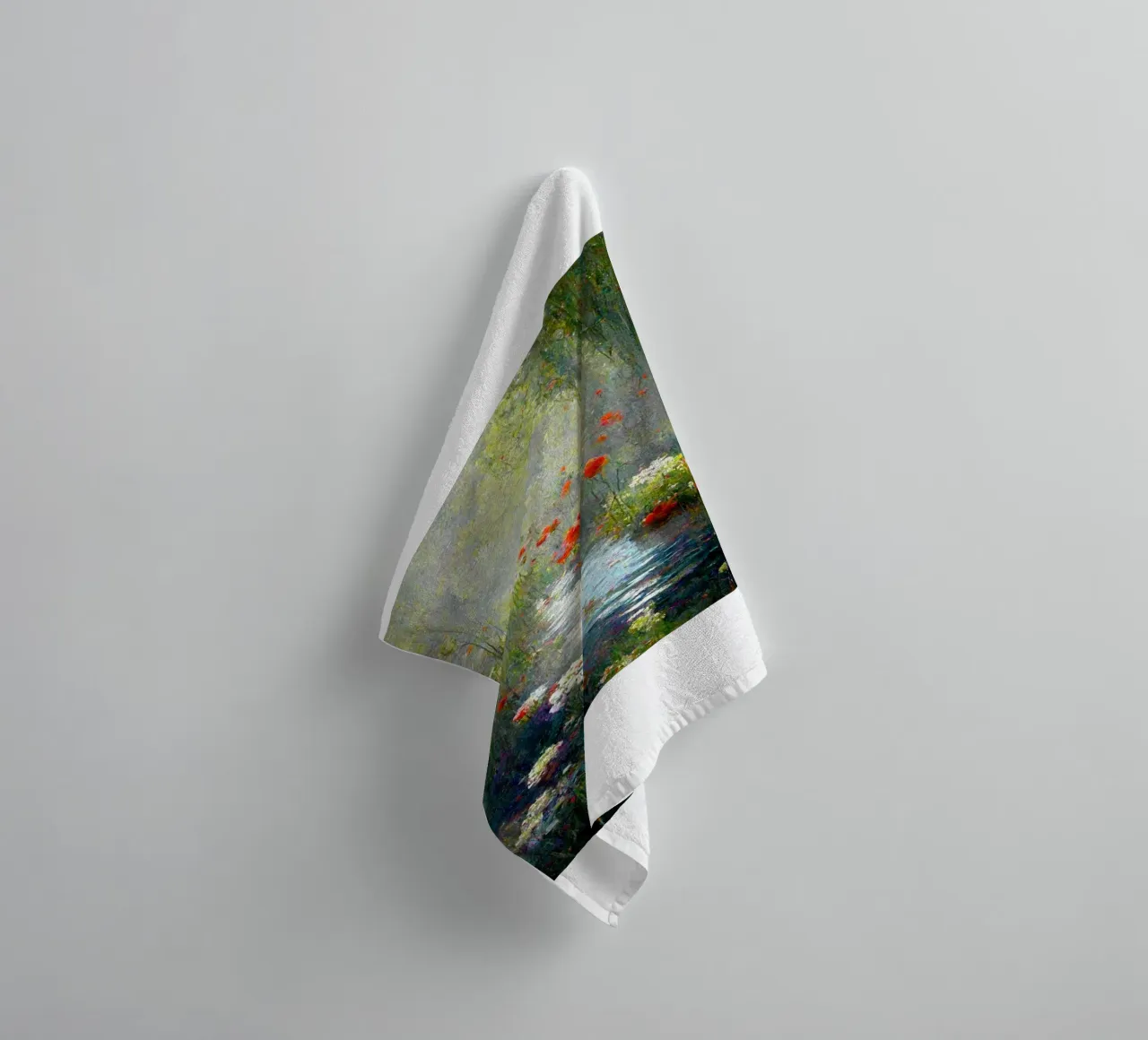 palude piena di fiori colorati claude monet asciugamano da bagno da belong shop