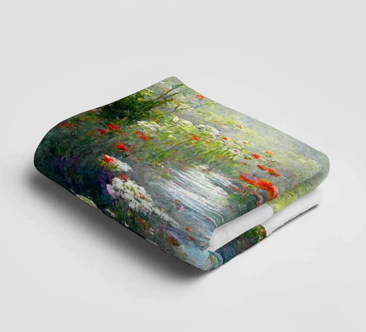 palude piena di fiori colorati claude monet asciugamano da bagno da belong shop