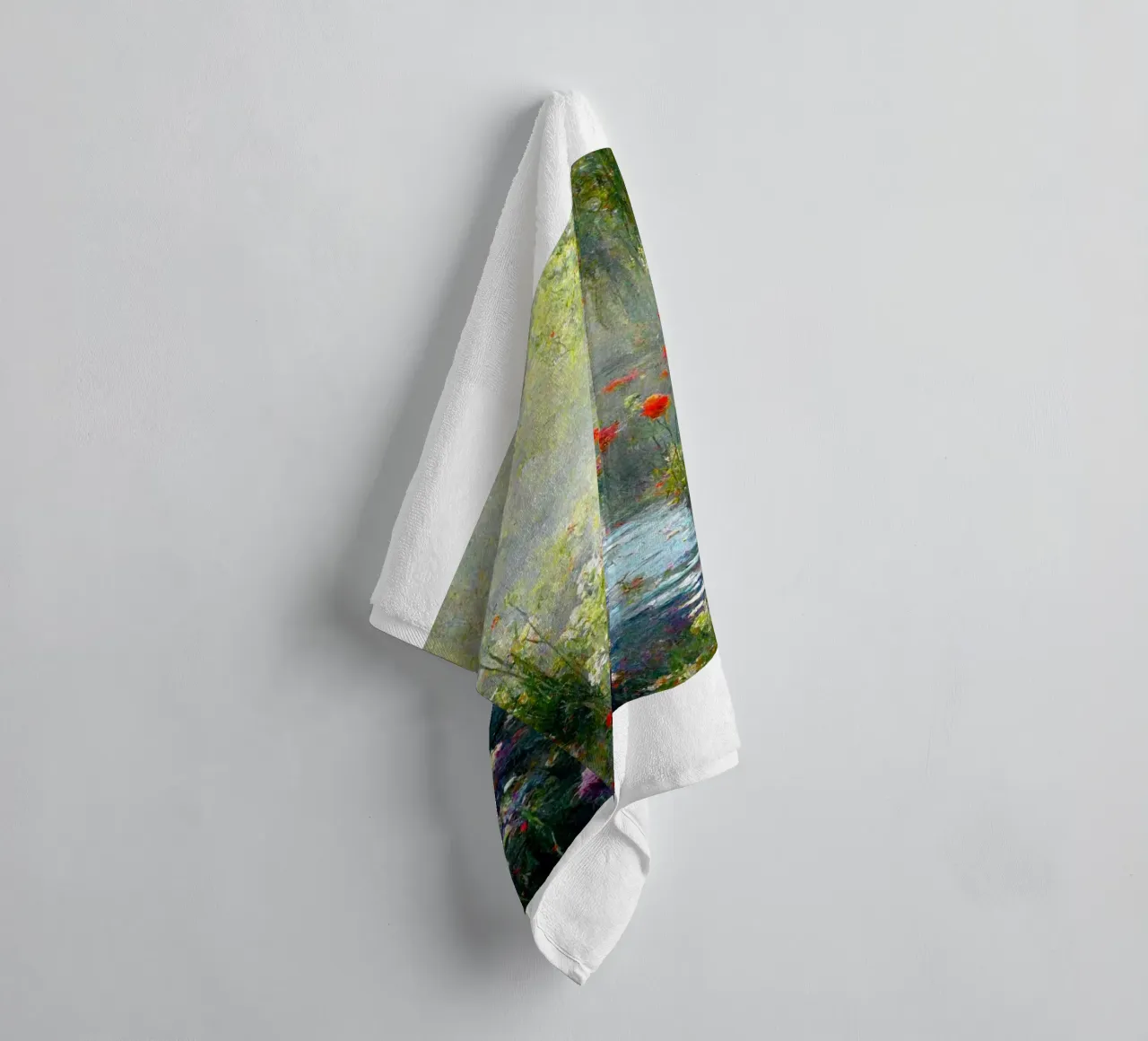 palude piena di fiori colorati claude monet asciugamano da bagno da belong shop