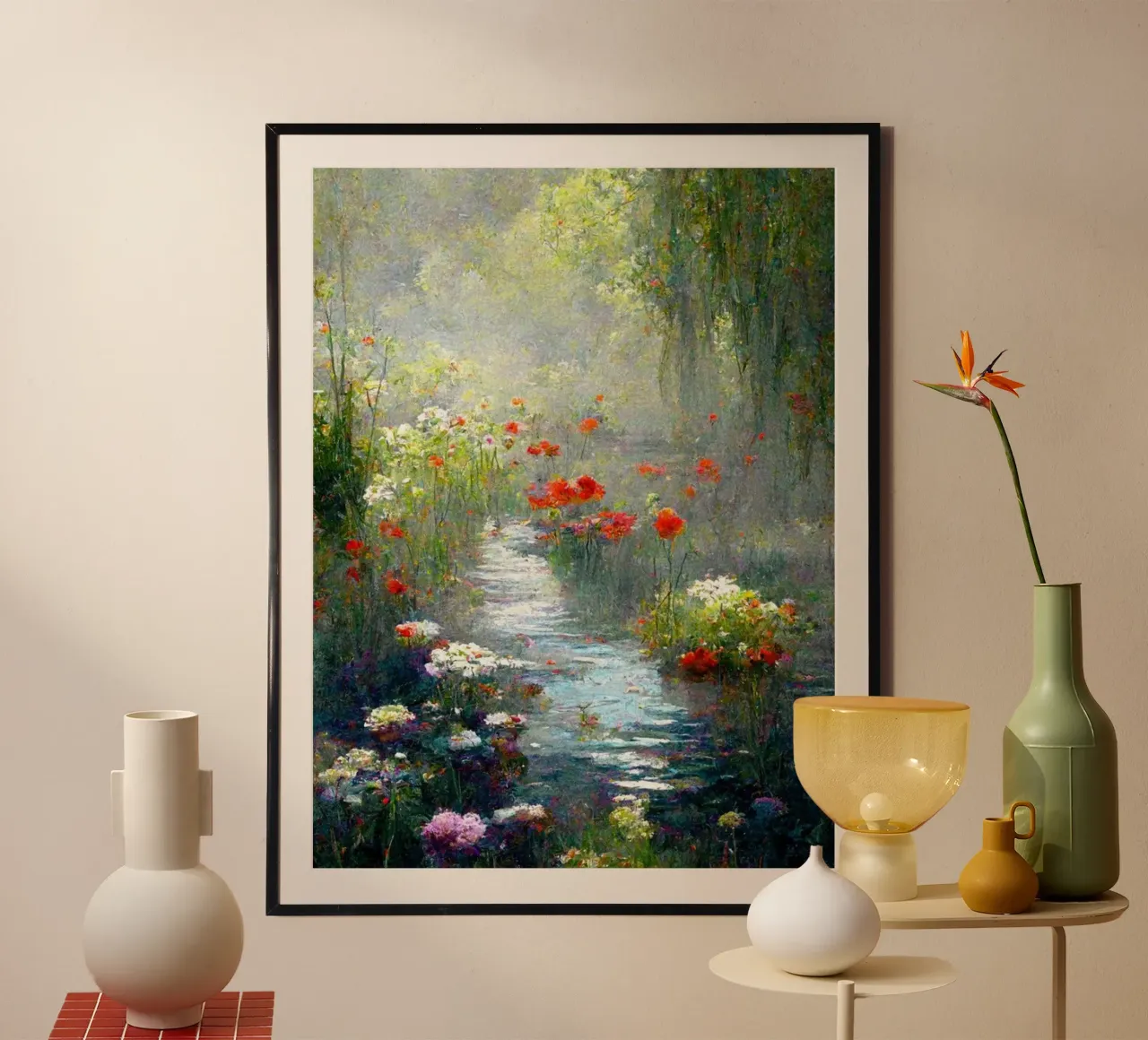 palude piena di fiori colorati claude monet carta hahnemühle da belong shop
