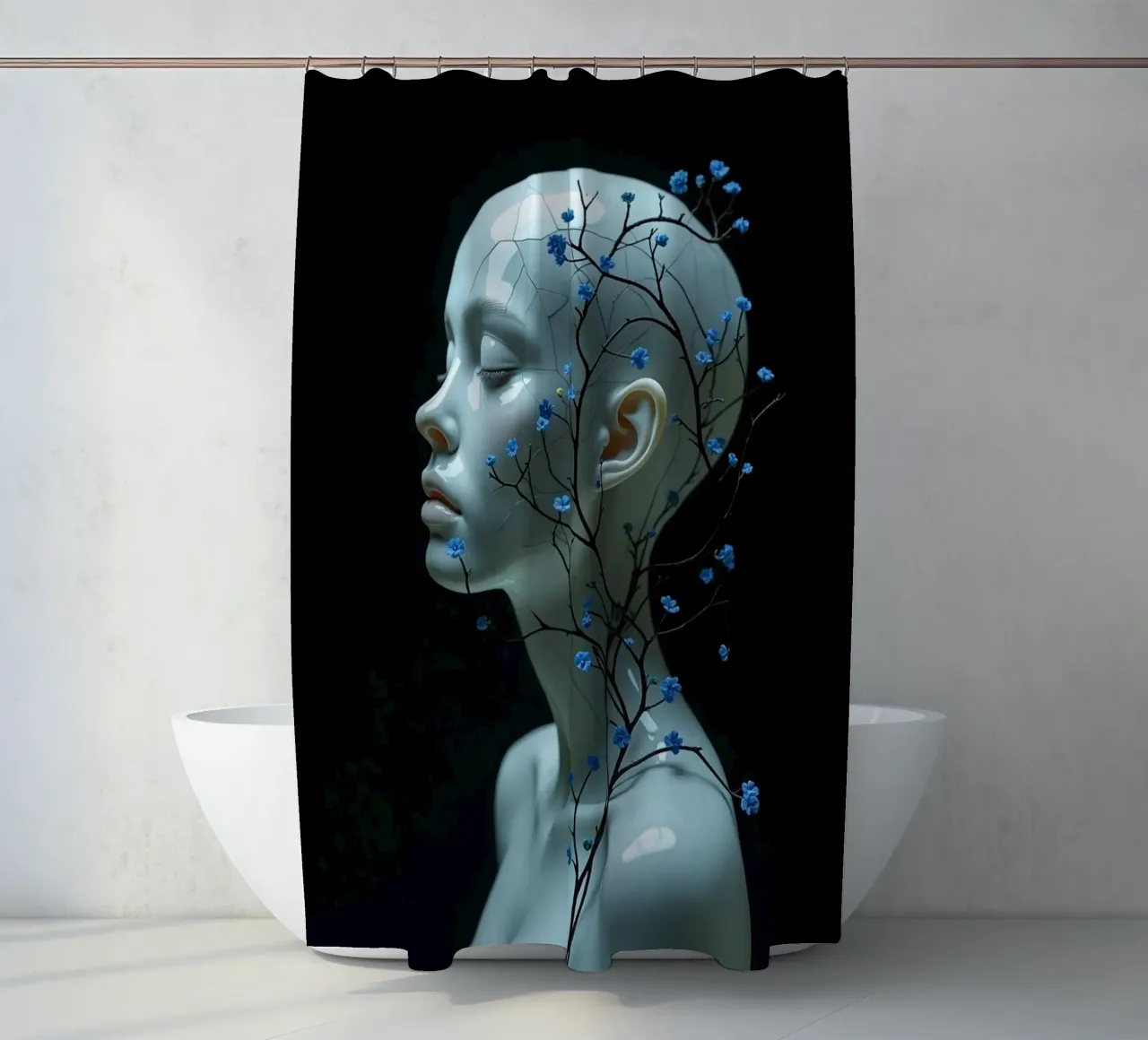 Cosa è nato dal vetro tenda da doccia da Dustlight Atelier