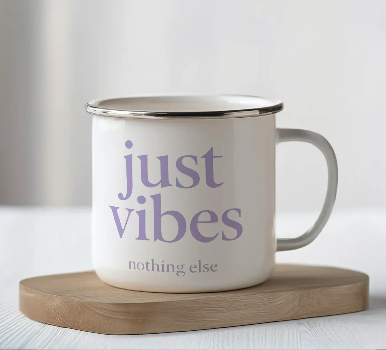 Nothing But Vibes tazza in smalto da QuooodZ by MooodzArt