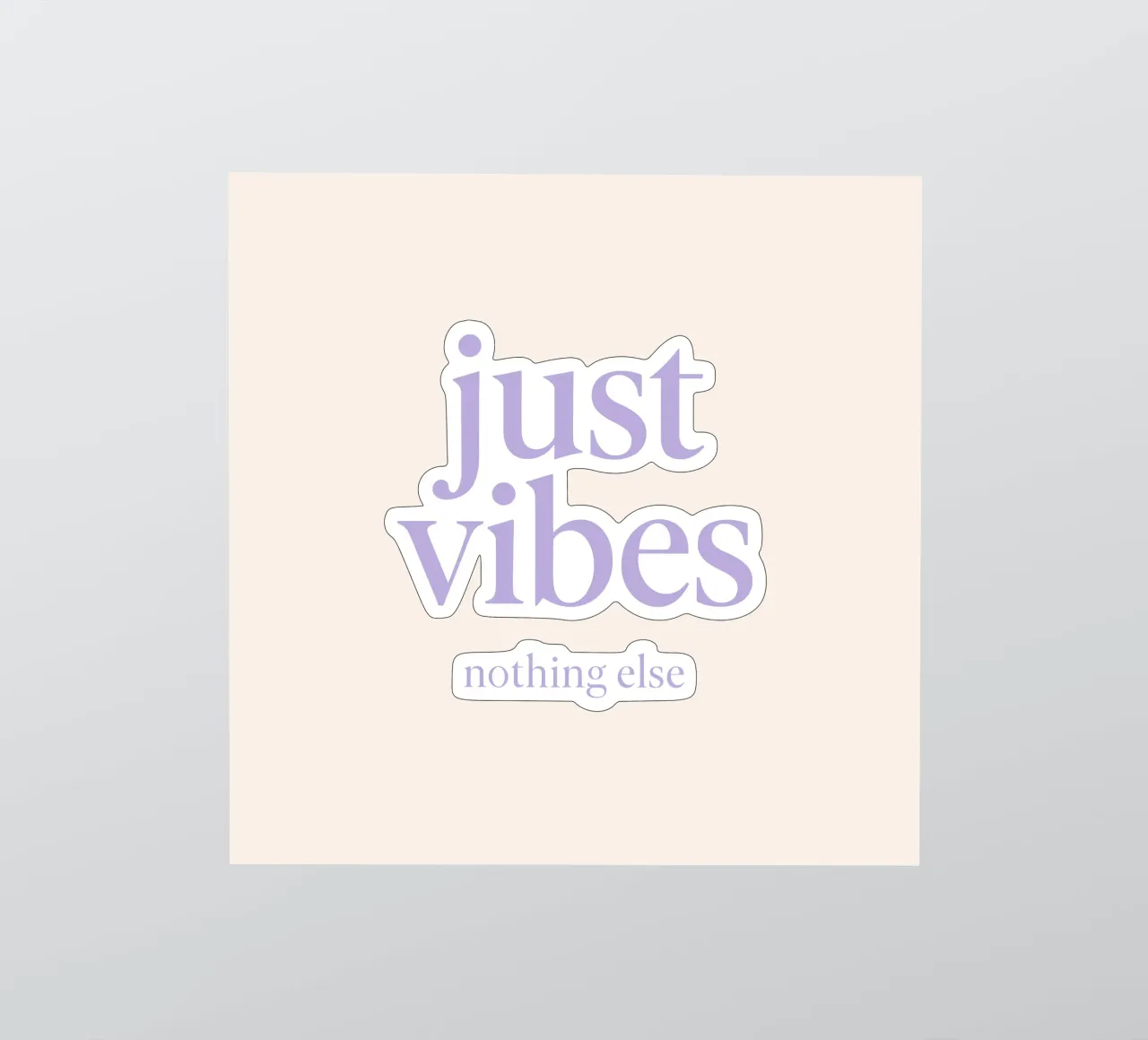 Nothing But Vibes adesivo da QuooodZ by MooodzArt