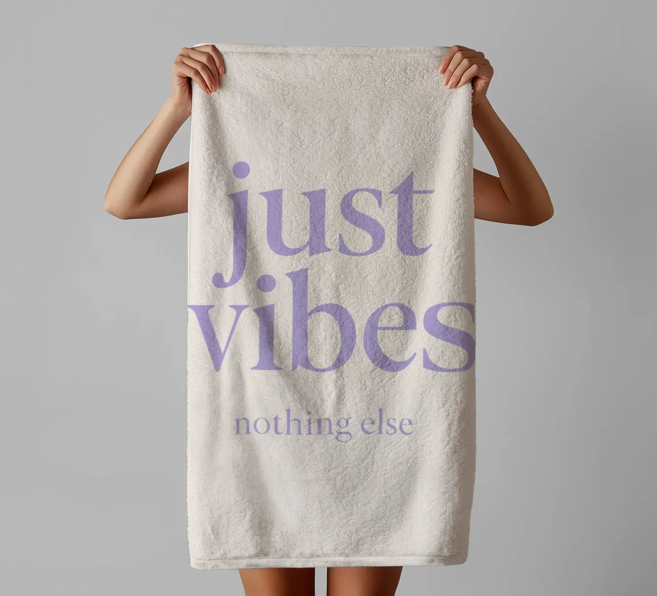 Nothing But Vibes asciugamano da bagno da QuooodZ by MooodzArt