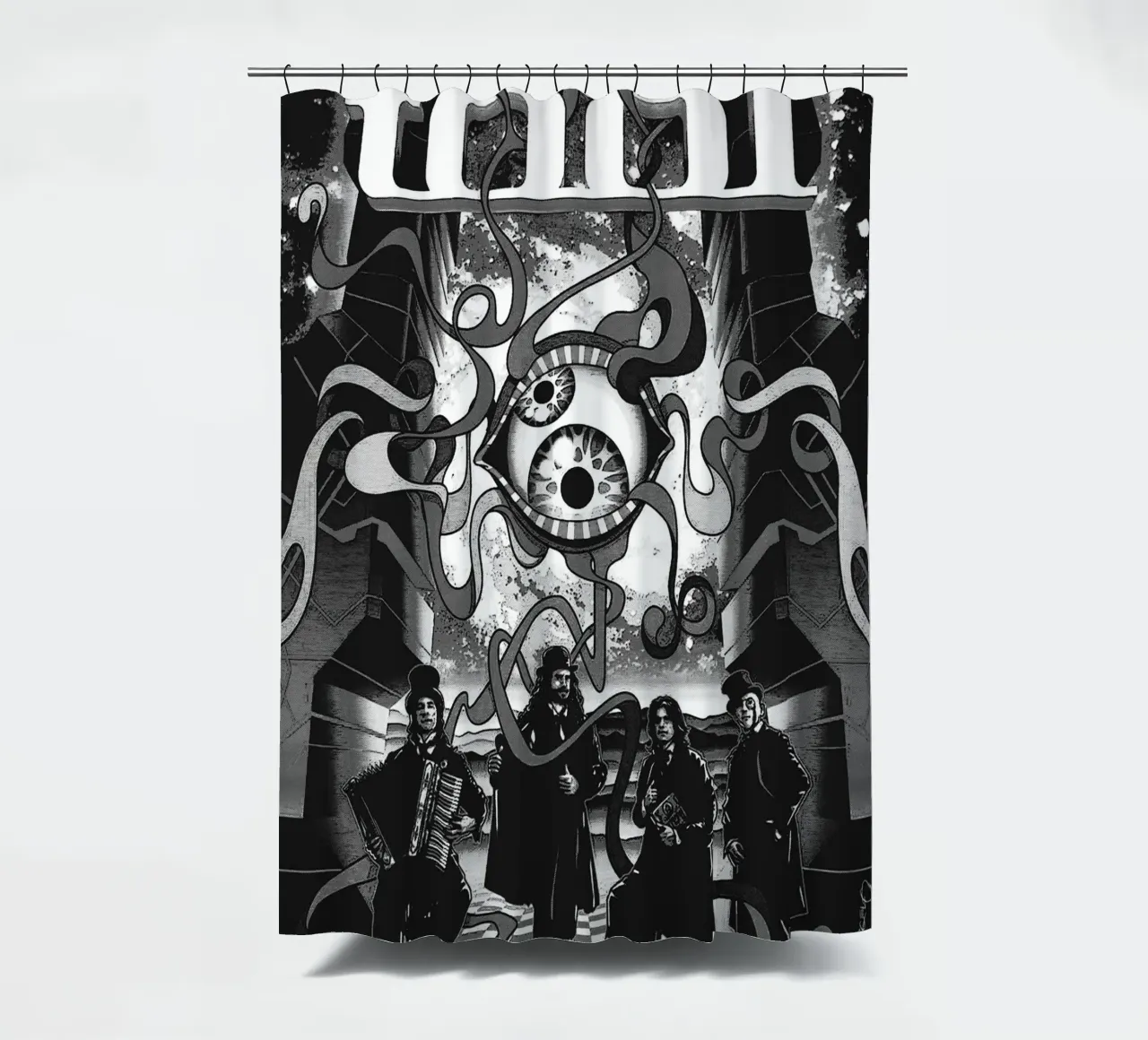 tool band art Duschvorhang von vanhesling
