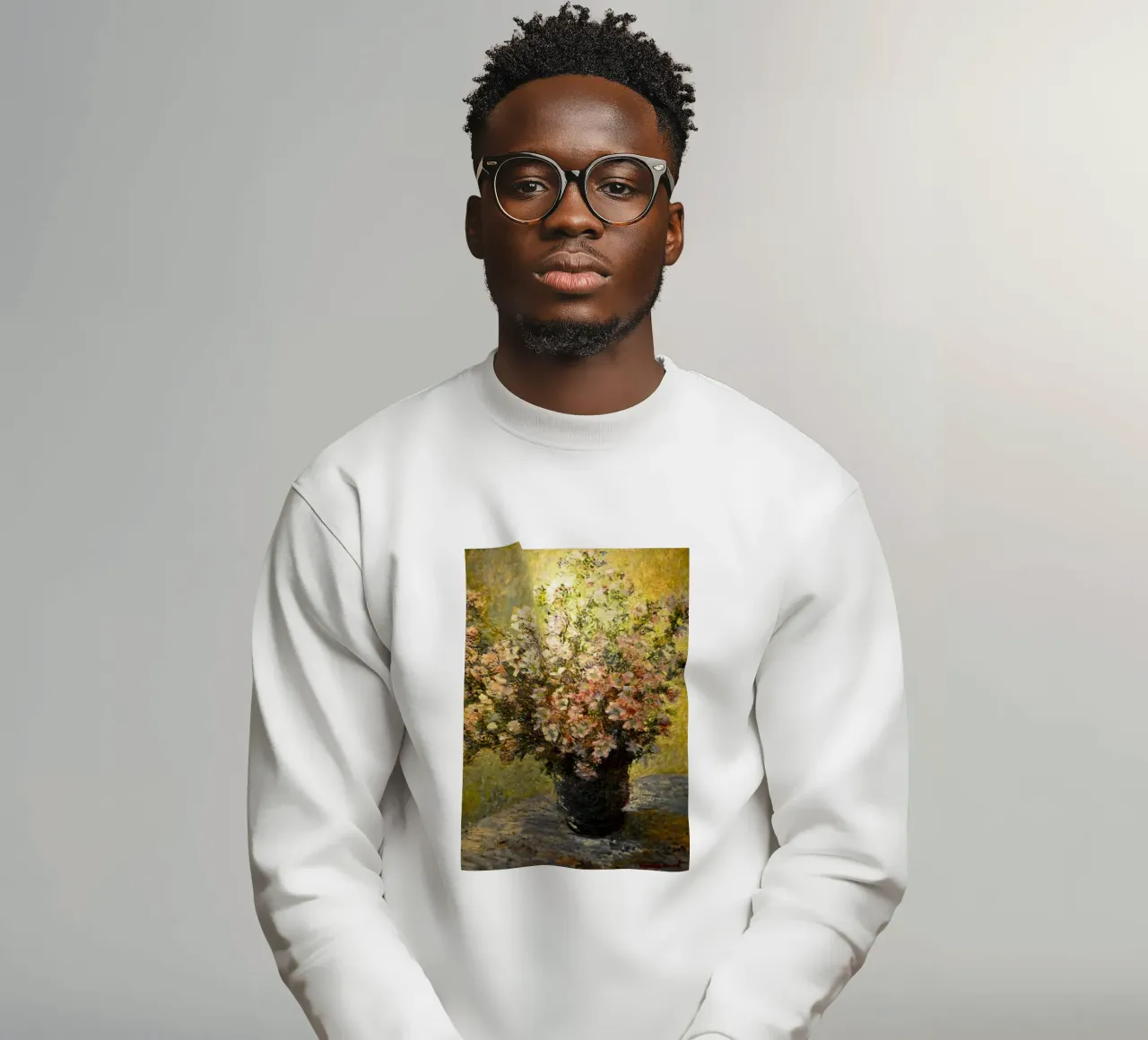 composizione floreale centrotavola claude monet felpa da belong shop